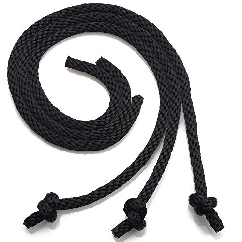 Mendota Pet Training Dummy Rope - 3 Pack - Made in USA - Black, 3/8 in x 21 in