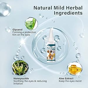 Dóg Eye Drops, Dóg Eye Infection Tréatment, Relieve Red Eyes & Allergy Symptoms for All Animal, Dog Eyé Wash for Cleaning Tear Streaks、Removing Eye Stains & Relieving Dryness, 30ml Dóg Eye Drops, Dóg Eye Infection Tréatment, Relieve Red Eyes & Allergy Symptoms for All Animal, Dog Eyé Wash for Cleaning Tear Streaks、Removing Eye Stains & Relieving Dryness, 30ml