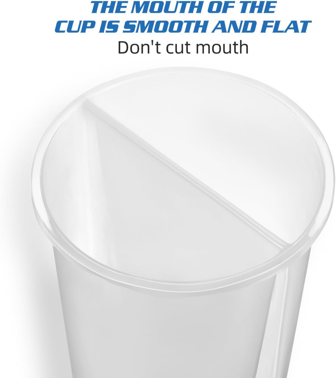 Angoily Split Cups for Drinks, 20Pcs Heart Shaped Cups with Lids, Double Grid Disposable Couple Thickened Plastic Sharing for Hot and Cold Drinks Clear Split Design for Friends Family Gatherings - Image 6