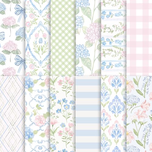 Papier aquarelle rose floral scrapbooking pour album de mariage