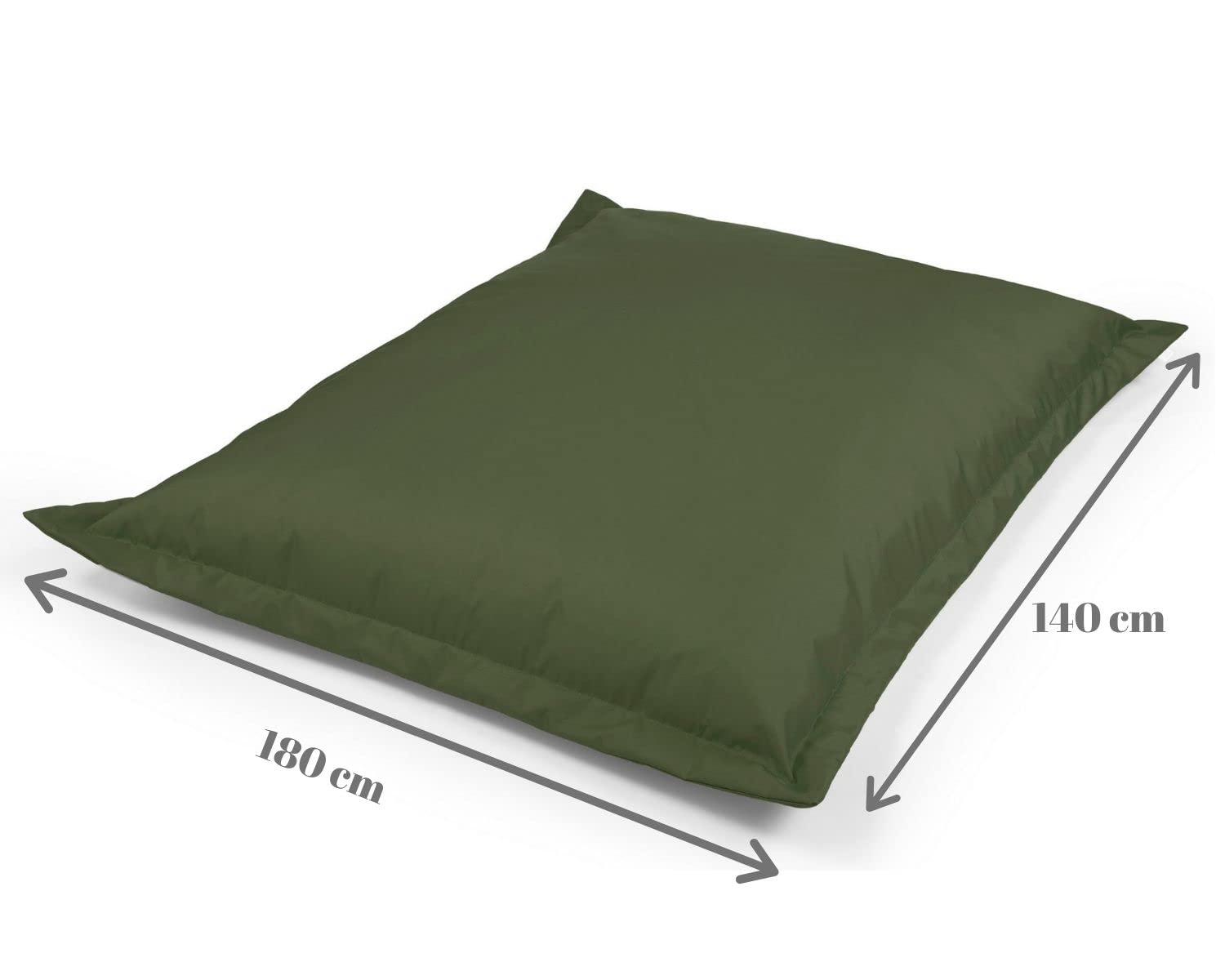 chilly pilley Beanbag L XL XXL Cojín De Suelo Beanbag Relleno De Espuma De Poliestireno Beanbag Gigante para Acostarse Y Sentarse Resistente Al Agua Repelente Al Agua (180x140, Rojo)