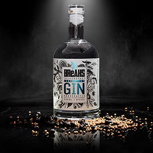Breaks PREMIUM Dry Gin - Geschenk Set - Ausgezeichneter Gin mit Lavendel & frischen Zitronen - Mild fruchtige Note… – Bild 3