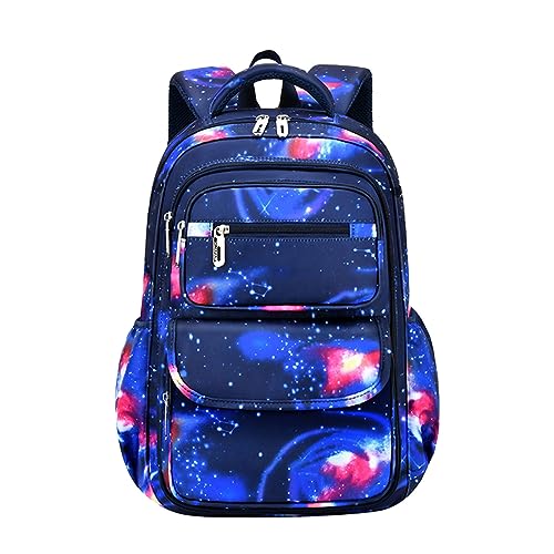 Sac à dos ciel étoilé pour fille avec grande capacité style réfrigérateur
