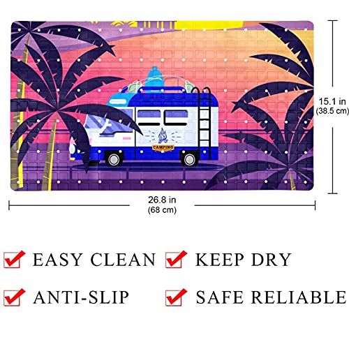 Tapis de baignoire pour la plage et vacances lavable en voiture