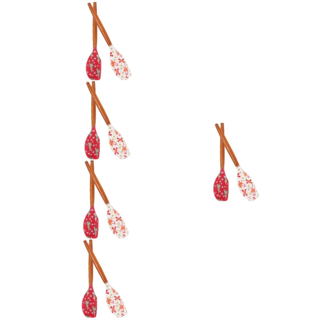 Cabilock 5 Ensembles Spatule En Silicone De Noël Frit Cuisson Ustensile De Cuisine Accessoire Cuisine Raclette Aide De Cuisine Spatule À Beurre Brosse À Pâtisserie Ergonomique 2 Pièces * 5
