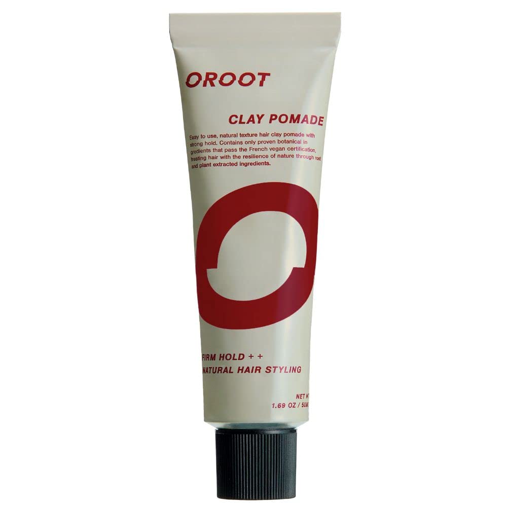 OROOT VEGAN CLAY POMADE - Medium Hold & Natural Shine Finish - Easy Restyling - Clean Ingredients - Fragrance Free | 2oz
