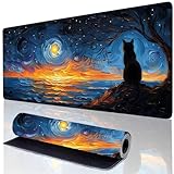 【GRAND TAPIS DE SOURIS】 Ce grand tapis de souris mesure 700x400x3mm, offrant une large zone pour les claviers et la souris pour se déplacer. Ou le bureau fonctionne tout en protégeant votre bureau, s'applique à tous les types de claviers de souris