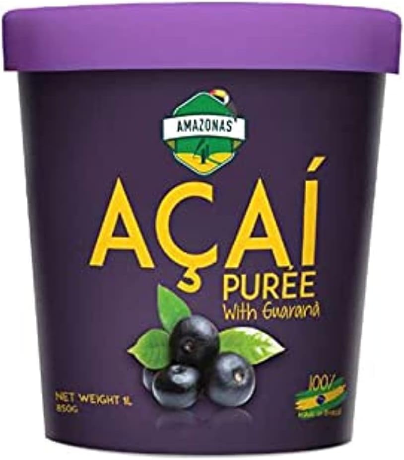 AMAZONAS4U Frozen Acai Puree with Guarana - 1L