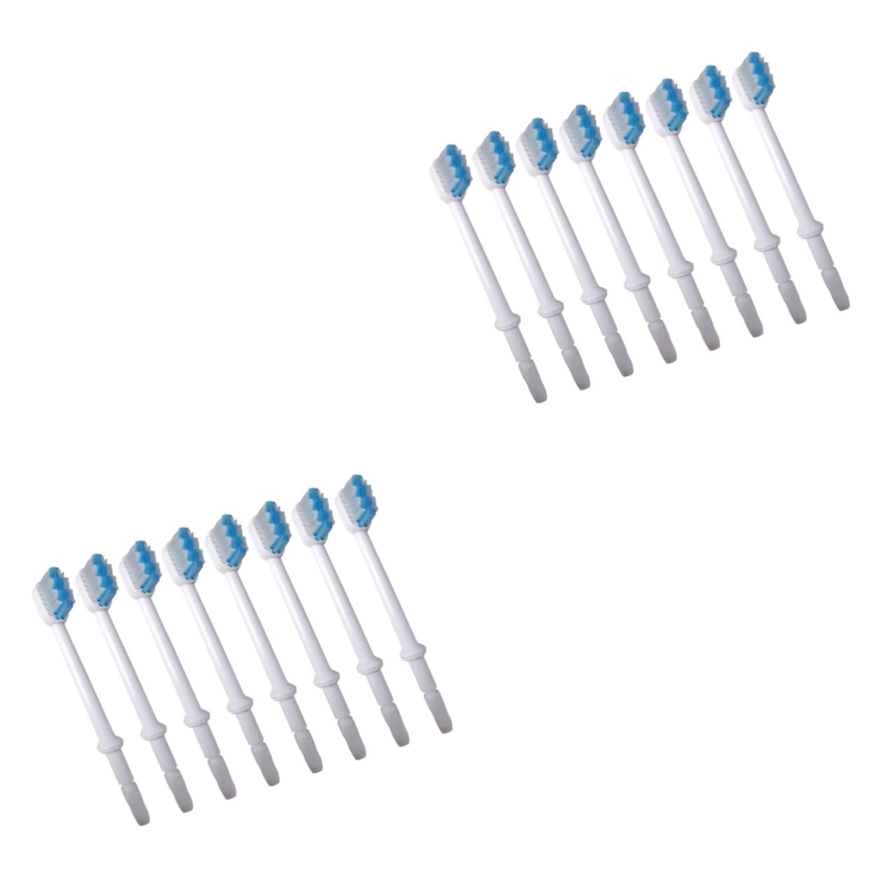 2 Series Cabezales De Cepillo De Repuesto Para Irrigador Oral Accesorios Duraderos Compatibles Mayoría De Irrigadores Limpieza Efectiva Dientes Y Debajo De Encías 8 Piezas*2