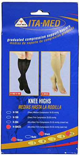 Image of ITA-MED I H-304(O)(2) XXL BBL Microfiber Knee Highs, Mixed Colors, XX-Large