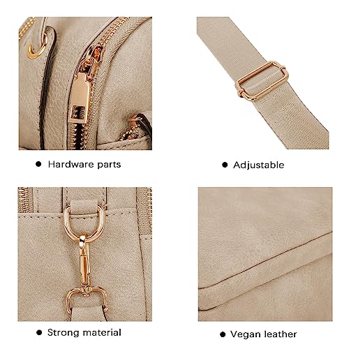 E Multi Pocket Casual Crossbody Bags for Women Lightweight Medium Crossbody Purse with Adjustable Strap4