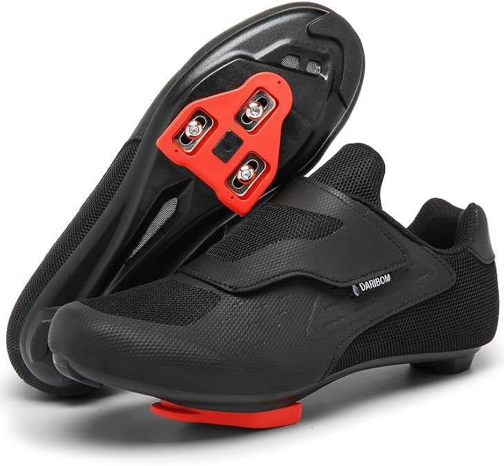 Image of Womens Cycling Shoes Compatible with Peloton Indoor Road Bike Riding Shoes Pre-Installed Delta Cleats Clip Outdoor Pedal