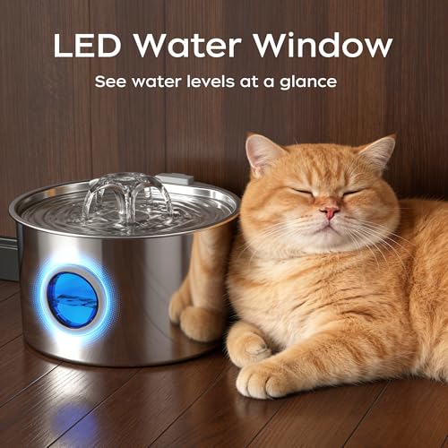 Fuente para Gatos Acero Inoxidable 3.2L miniatura 3