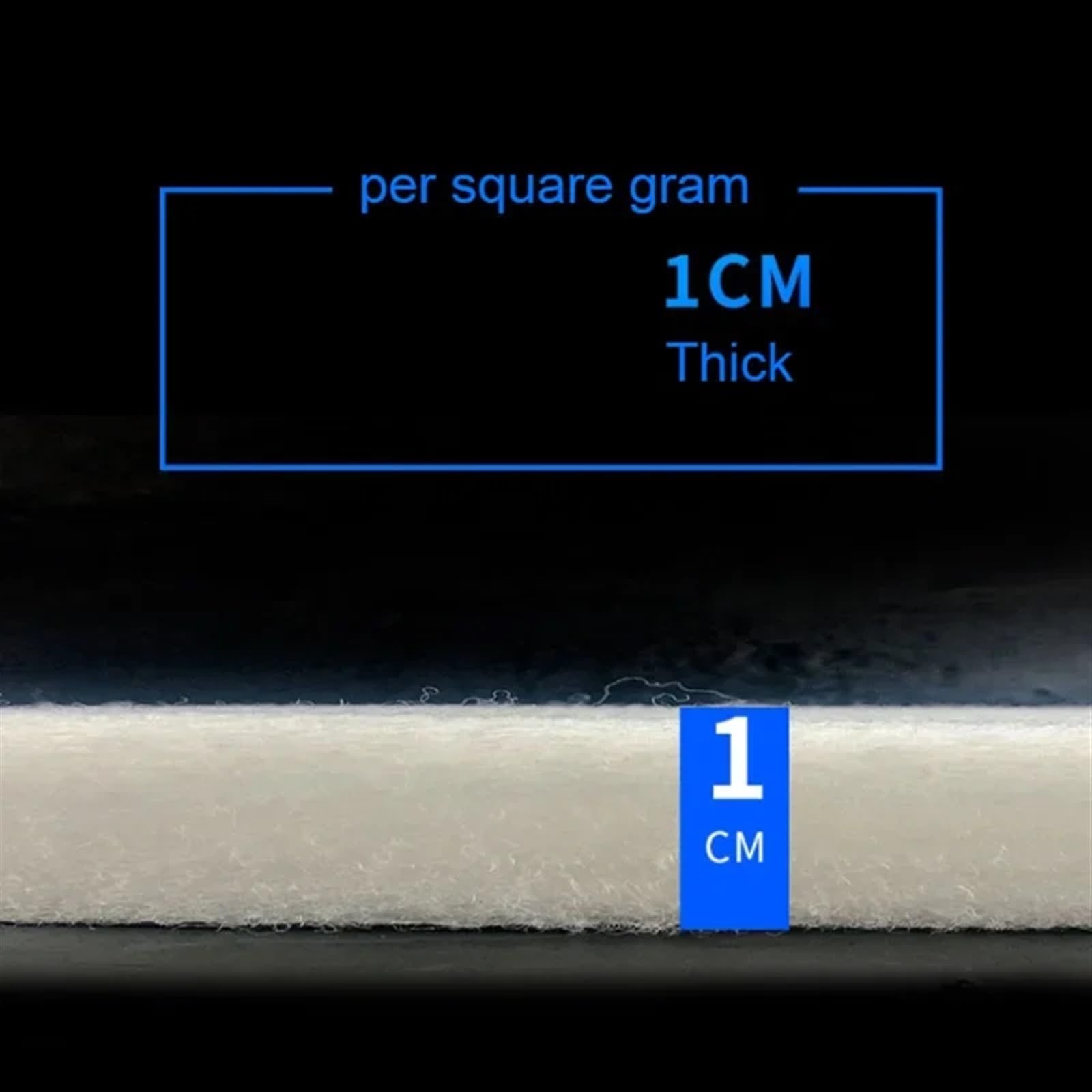 Aquarienfilter-Schwammmatte, Teichfiltermedien, Aquariumfilter, Floss, Schaumschwamm, weiß, 1 cm dick, mehrere Größen