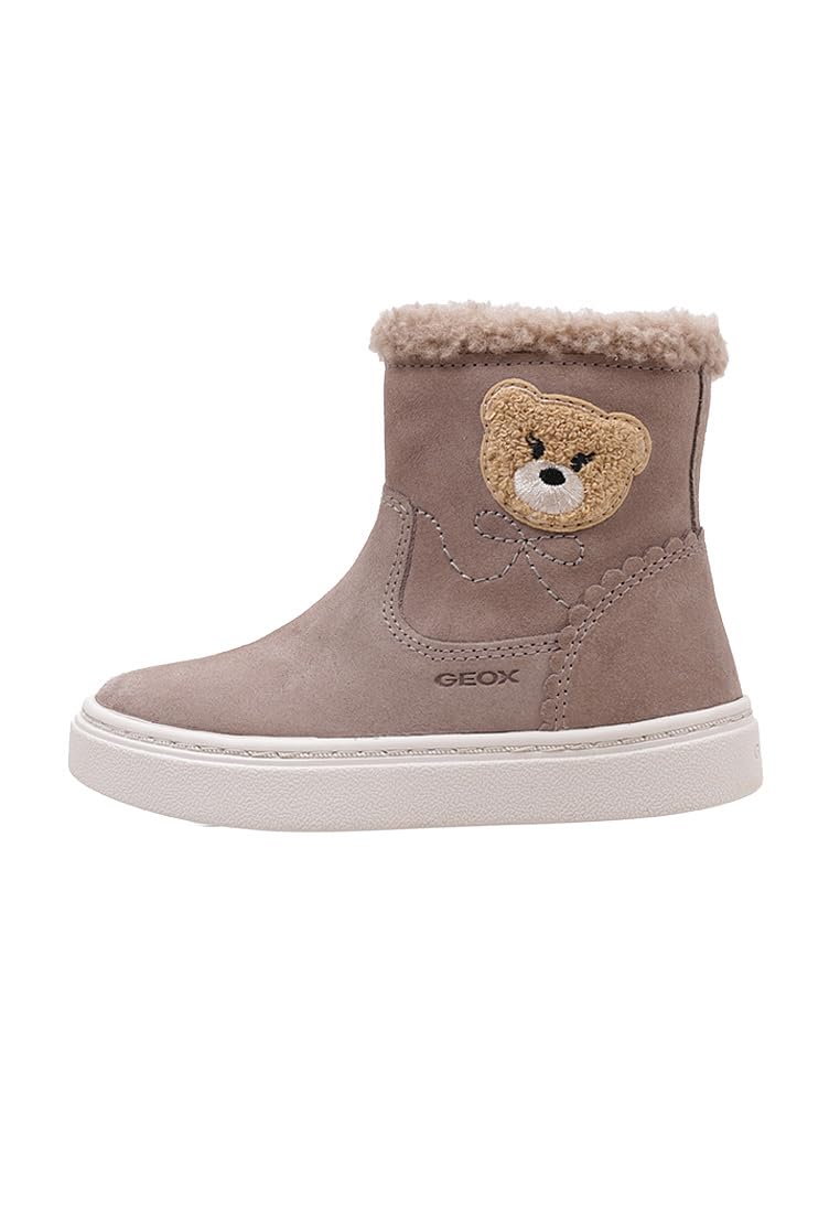 Geox Baby Girls Nashik Ankle Boot, Dk Beige, 6 UK Child