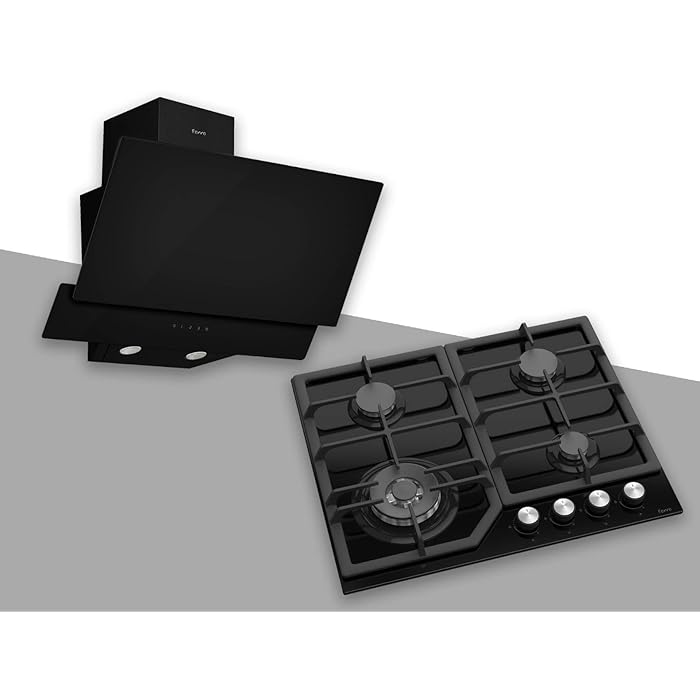 Buy Ferre Gas Hob & Hood Pack H602TBL 60cm Cooker Hood & SA02560cm