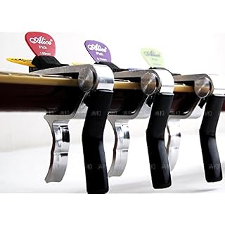 Alice Capo De Guitare A007D/1 Pour Acoustique Et Electrique – Avec Porte Mediator (Chrom) - Les Beatles, Paul McCartney, John Lennon, RIngo Starr, George Harrison Alice Capo De Guitare A007D/1 Pour Acoustique Et Electrique - Avec Porte Mediator (Chrom) – Image 6