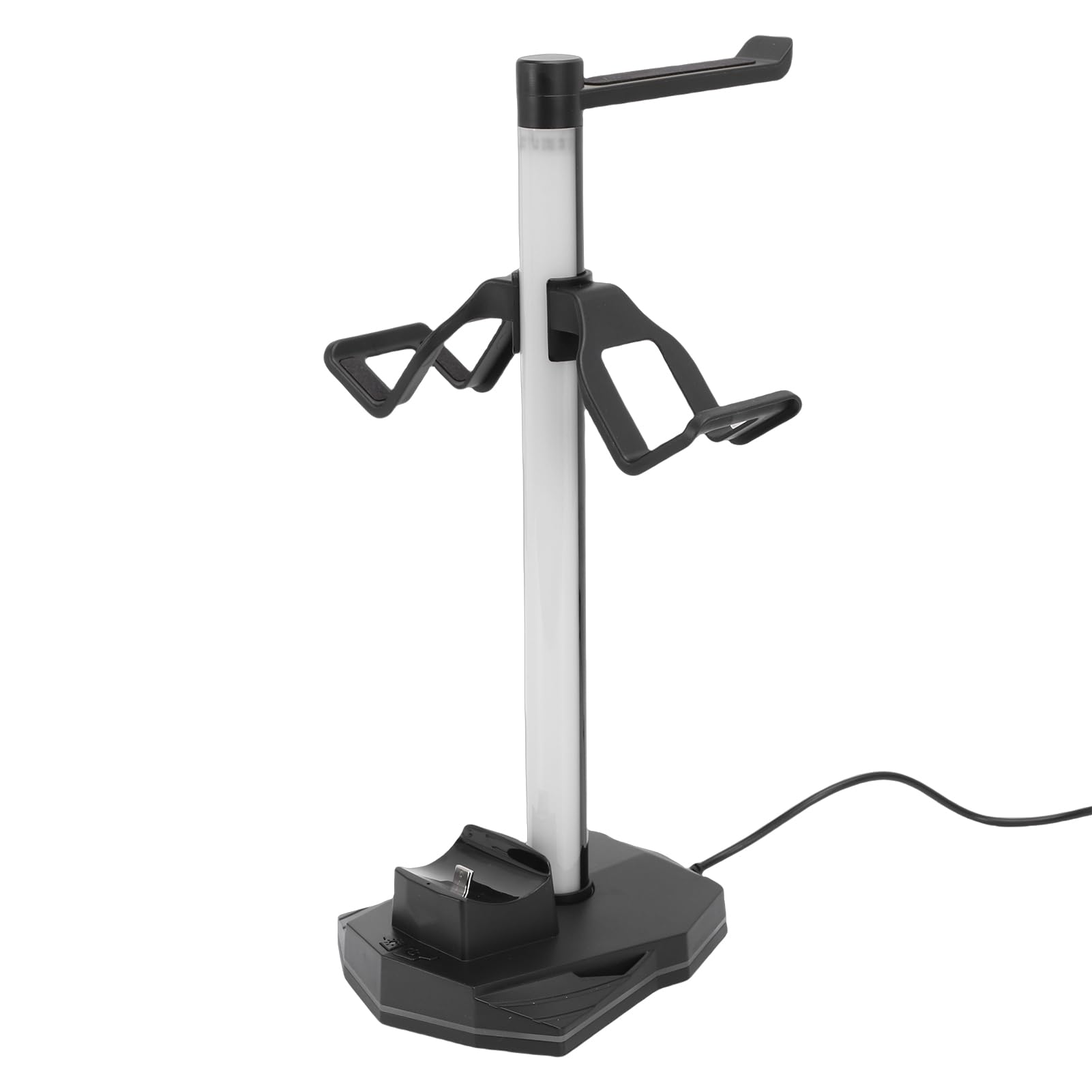 Asixxsix Supporto per cuffie da gaming, supporto per controller 3 in 1, vano per cuffie, porte USB multiple, facile da configurare, per RGB con modalità memoria