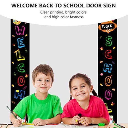 NUOBESTY 1 par de faixas de boas-vindas para decoração de casais de volta às aulas