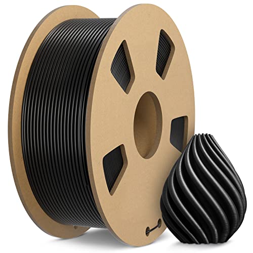 JAYO PETG-G Filament 1.75 mm, filament d'imprimante 3D PETG-G solide et durable 1.75, précision dimensionnelle +/- 0.02 mm, filament soigneusement enroulé, bobine de 0.65 kg (1.4 lb), Noir Cover