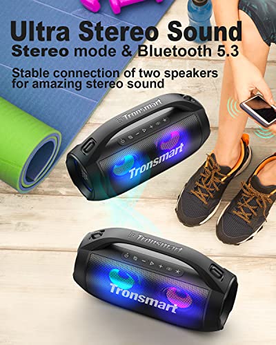 Tronsmart Bang SE Bluetooth Lautsprecher mit 3 Lichteffekten, 40W Outdoor Party-Lautsprecher mit IPX6 Wasserdicht, 24h Akku, Bluetooth 5.3 mit Power Bank, Stereo Pairing, für Camping, Pool – Bild 4