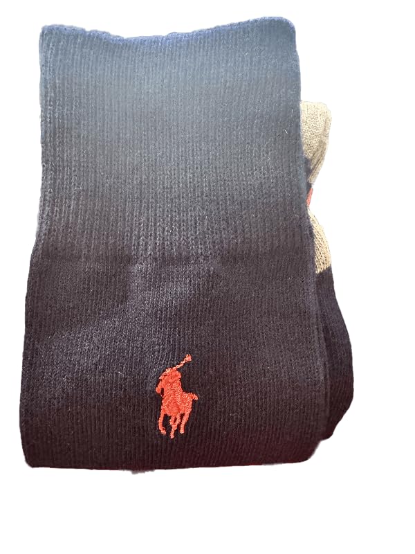 POLO RALPH LAUREN Mens 2 Pack Dress Socks, Navy/Red, Sock Size 10-133