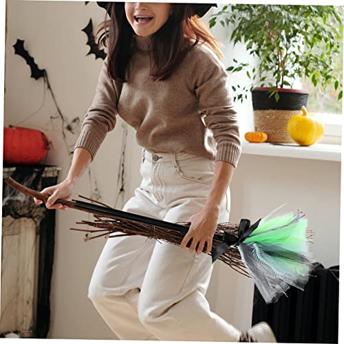 NUOBESTY 1Pc Vassoura De Halloween Mini Vassoura Blush Decoração De Mão Decoração De Vassoura De Hal