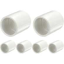 DTGN 6pcs PVC Coupling Fittings 1" SCH40 Socket x Socket