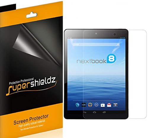 (3 Pack) Supershieldz Clear Screen Protector for Nextbook 8 7.85 inch Tablet NX785QC8G Quad Core (2014 Release), High Definition Clear Shield (PET)
