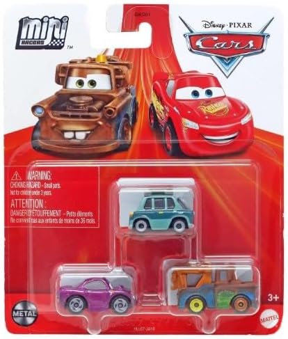 Disney Cars Mini Racers 3-Pack (Professor Z, Mater, Holley Shiftwell)