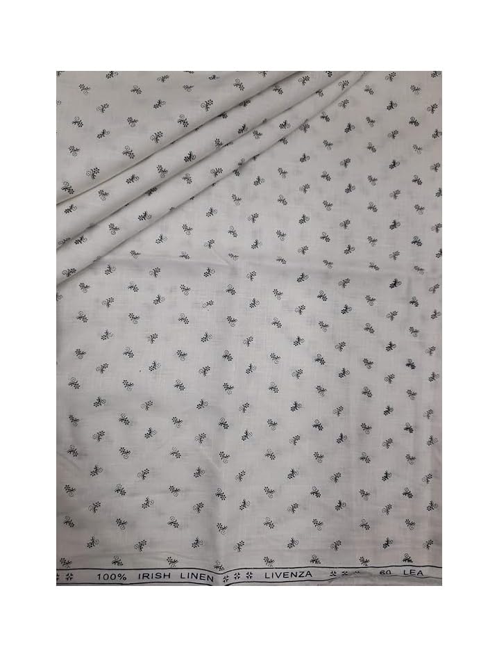 arvind Men's Unstitched Linen Print Shirt Fabric Set -Gift Pack (White_Free Size)-picture-29