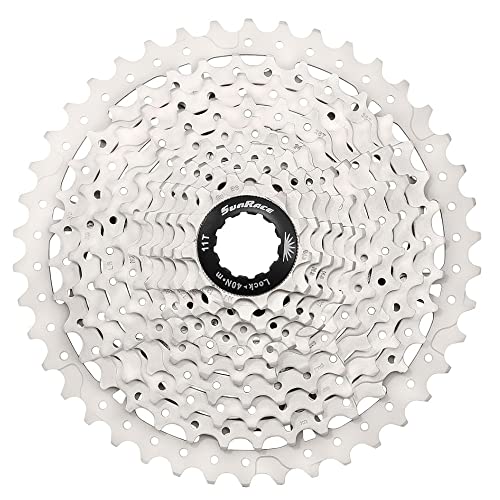SUN RACE CSMS3 10-Speed Cassette 11-40T. Metallic, Adultos Unisex, Plateado, ESTANDAR