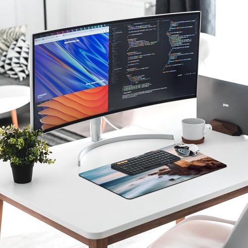 Tapis d'écriture pour bureau et maison grand format avec éclairage LED