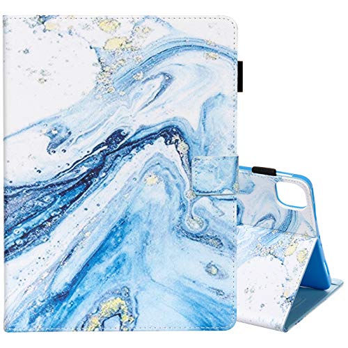 iPad Cover for New iPad Pro 11 inch 2021/2020, iPad Air 4th Generation Case 2020, Casii Flip Leather Case with Magnetic Wake/Sleep Smart Shell for iPad 11-inch (Blue Marble)