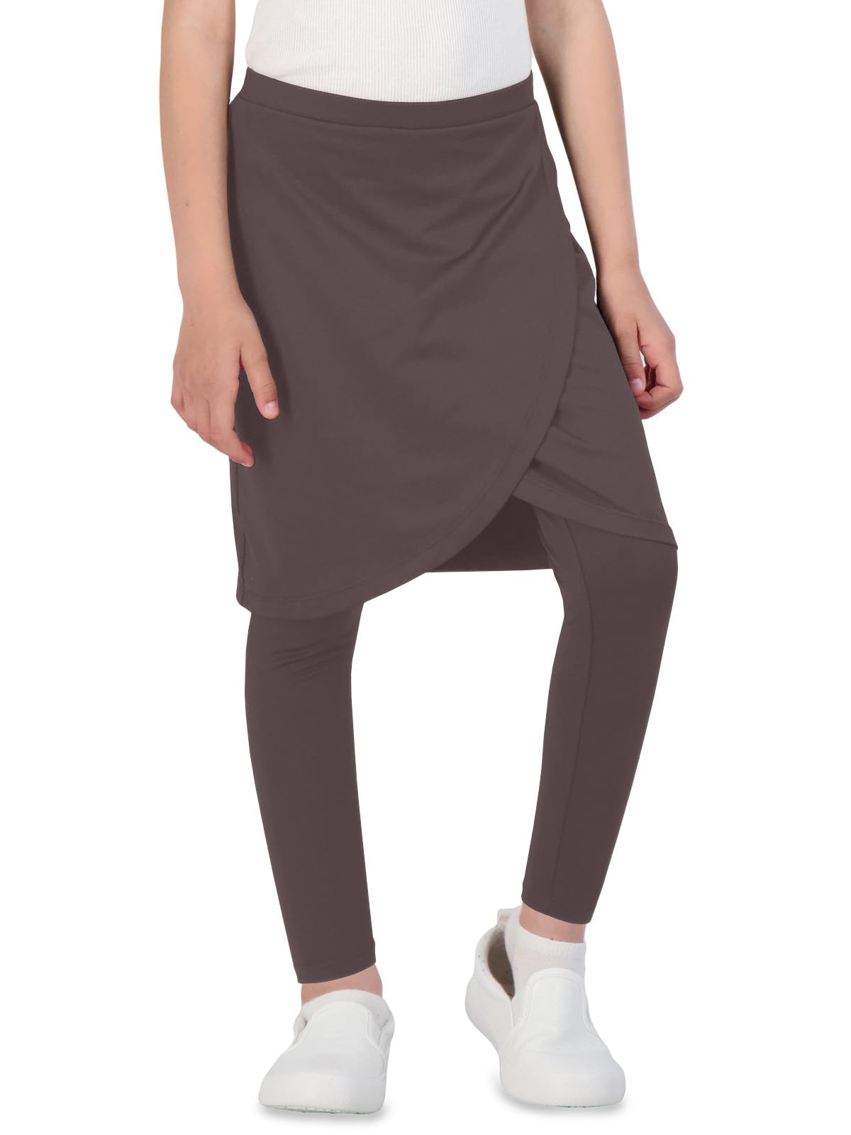 CharmWM Faldas de cintura alta elástica para niñas, lindas faldas deportivas para golf, tenis, leggings