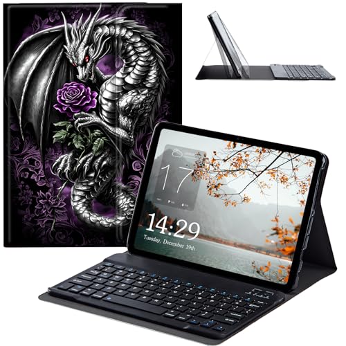 Housse avec clavier Tab S6 Lite SM-P610 protection fine tablette Samsung violette