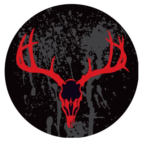 Hunt Skull Padded Swivel Bar Stool