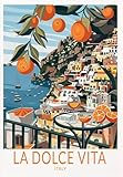La Dolce Vita Reise Küste Zitronen Poster Italien Leinwand 