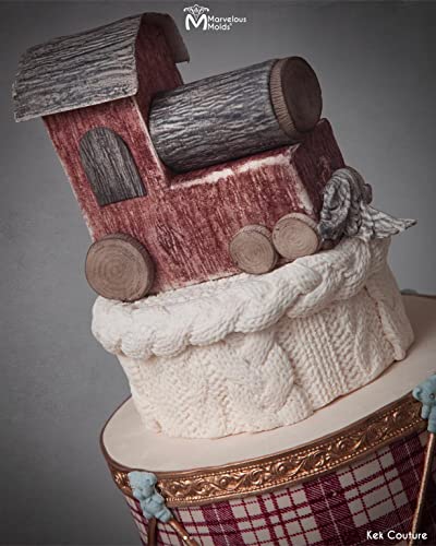 Marvelous Molds Braided Knit Border, Non-Stick Silicone Mold For Cake Decorating. Sugarcraft Cookies, Cupcakes With Fondant, Gum Paste, Chocolate. Woven Texture In Resin, Clay, Wax, Soap, Plaster #TOP6