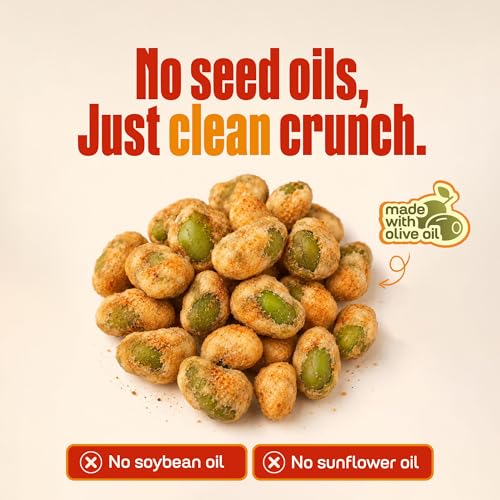 Image of Where You Bean Hard Coated Edamame Beans Snack (Honey Sriracha) - Crunchy and Roasted Edamame Beans Snack - Vegan, Plant Based Protein, Keto Friendly & Healthy Snacks for Adults 0.9 oz (Pack of 8)