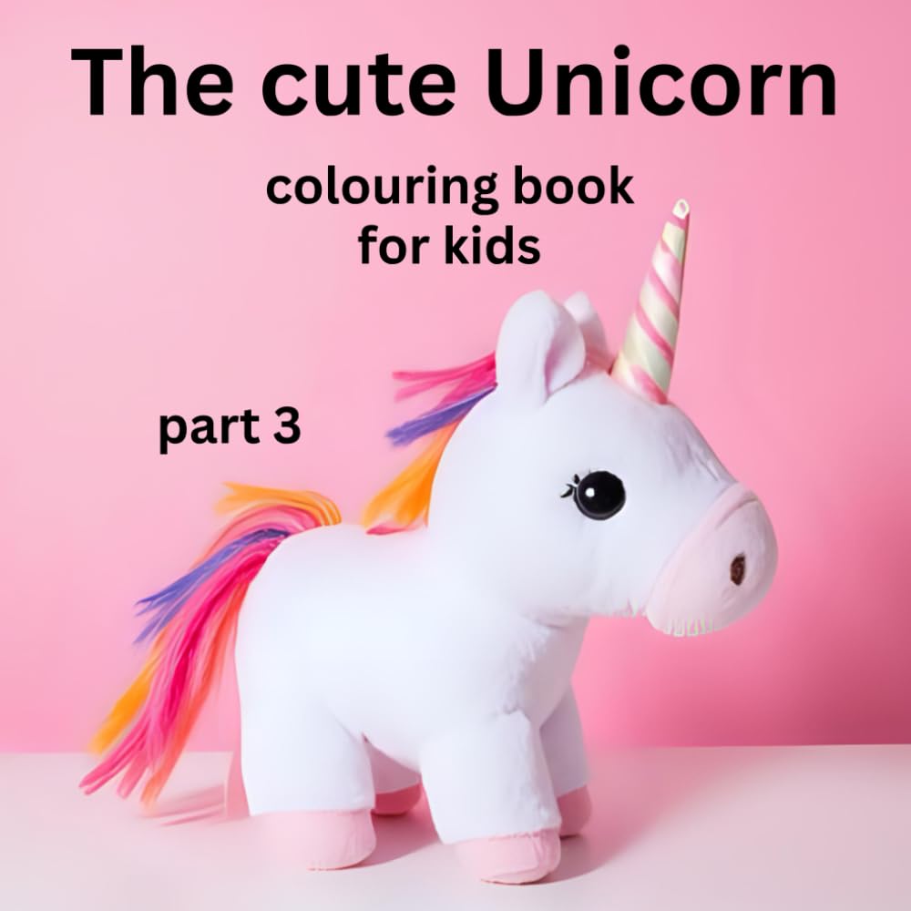 The Cute unicorn colouring book part 3