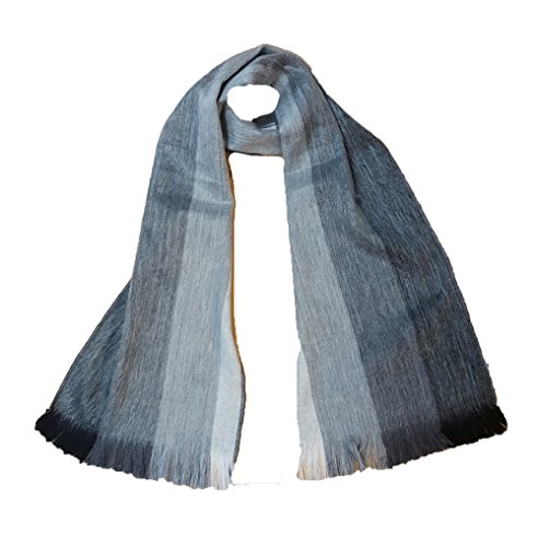 Preisvergleich Produktbild South American Alpaca-Mischung Hand Made Schal Braun Gestreift