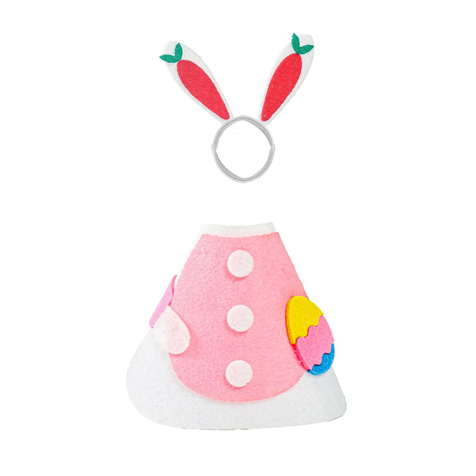 alloneslife Felt Geese Outfit Headband for Desk Figurine Holiday Decoration Easter Patricks Fest Party