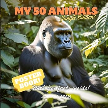 Paperback My 50 animals - Jungle Edition: Animal picture Book for children Book