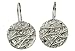Produktbild SILBERMOOS Ohrhänger Netz Kreis Scheibe matt glänzend Sterling Silber 925 Ohrringe Ohrschmuck