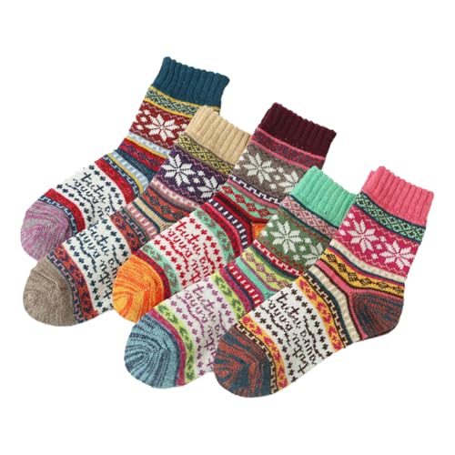 Calcetines de invierno para mujer de lana ideales para casa y botas altas en días fríos 2