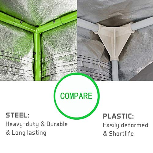 Coolgrows Grow Tent, 2X2 Feet Mylar Grow Tent With Obeservation Window And Floor Tray For Indoor Plant Growing (24"X24"X36") #TOP2