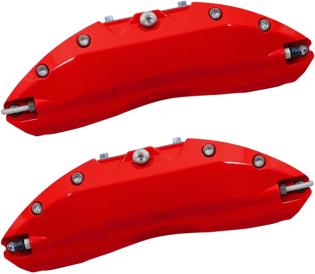 AOOA Caliper Covers Yellow with Black Characters Aluminum Brake Caliper Covers Fit for Toyota Tacoma 2009-2023（only front）(18-inch wheels and above)