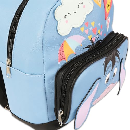 Disney Eeyore Mini Backpack for Kids - Eeyore Backpack Purse Bundle Includes 12” Leather Eeyore Backpack with Front Pocket Plus Water Bottle, Stickers | Winnie the Pooh Accessories4