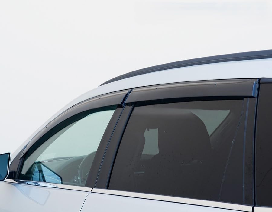 WellVisors Window Visors Wind Deflectors Compatible with Chevrolet Chevy 2009-2017 Traverse Premium Series Rain Guards 3-847CH025